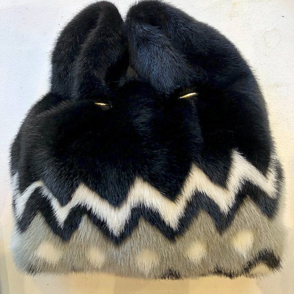 Simonetta Ravizza Mink Fur Bag - Picture 1 of 3